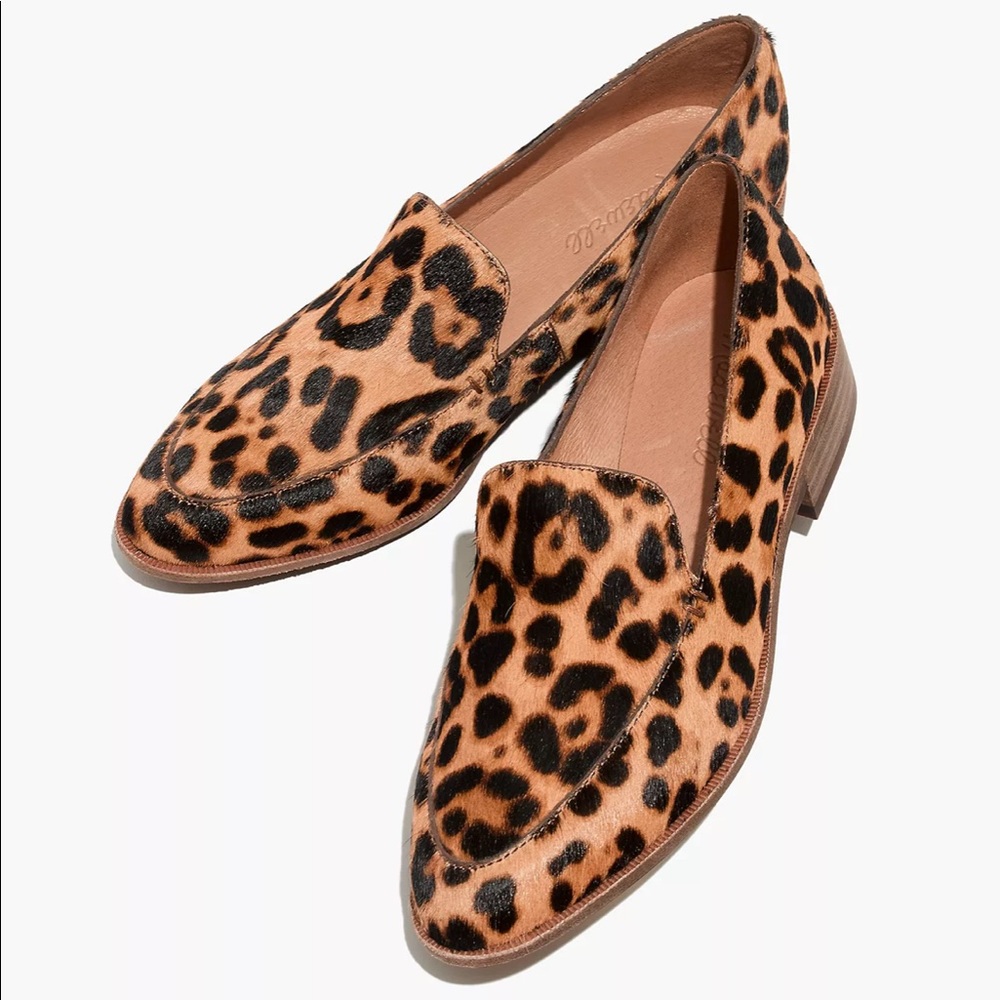 Madewell The Frances Loafer in Leopard Calf Hair